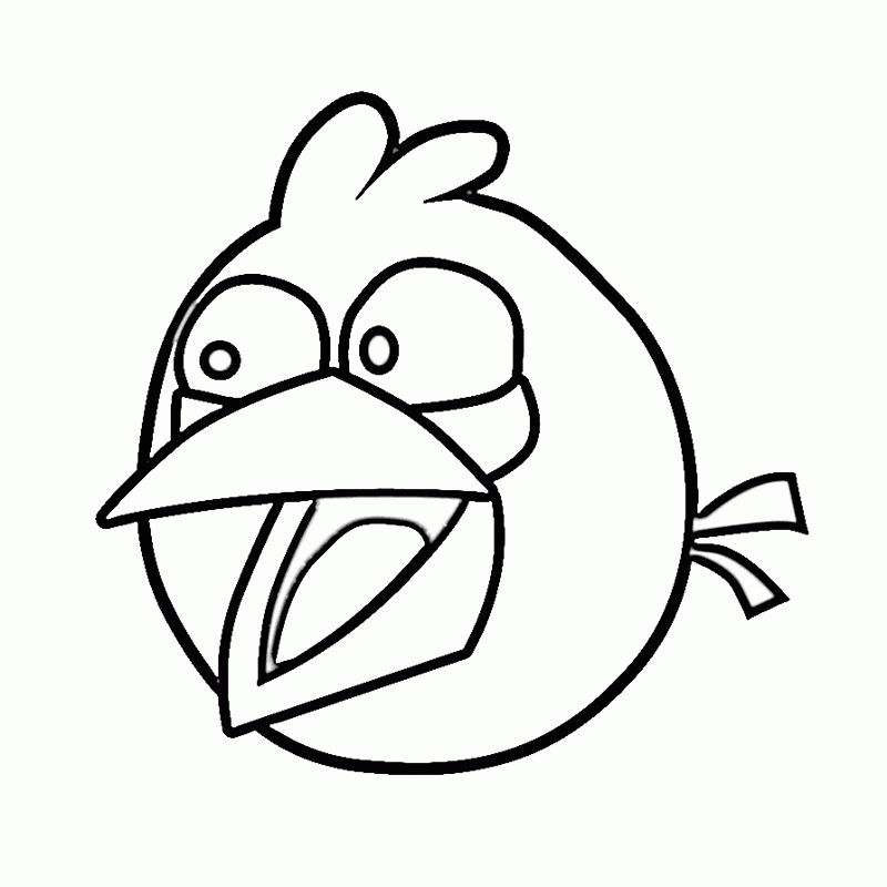Plansa de colorat cu Angry Birds 70 125